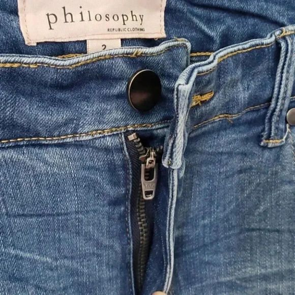 Philosophy Floral Embroidered Skinny Ankle… - Picture 11 of 14